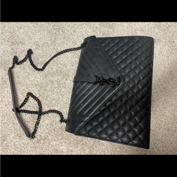 Yves Saint Laurent Bags Ysl Large Envelope Bag Noir Poshmark